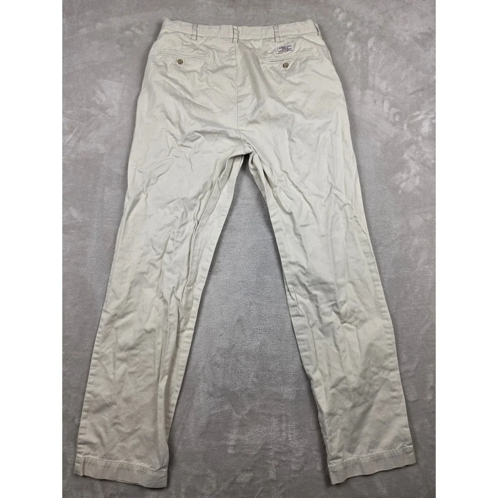 Polo Ralph Lauren Chino Pants Mens 34x34 Beige Classic Chino Cotton Straight Leg